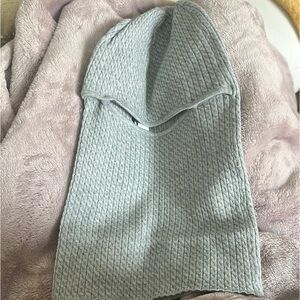{{WeWoreWhat}} Gray Knit Balaclava